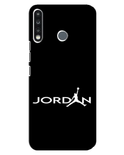Чохол для TECNO Spark 4 з картинкою «Jordan White Logo» Чохол для TECNO Spark 4 з картинкою «Jordan White Logo»
