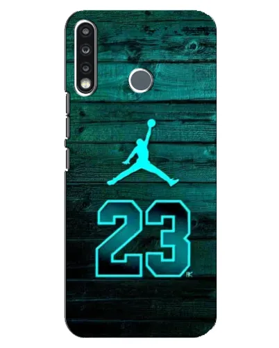Чохол для TECNO Spark 4 з картинкою «Jordan Cyan 23» Чохол для TECNO Spark 4 з картинкою «Jordan Cyan 23»