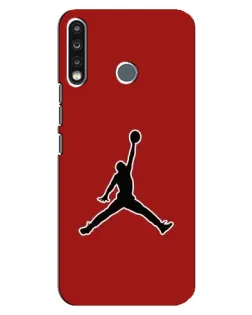 Чохол для TECNO Spark 4 з картинкою «Jordan Red Back»