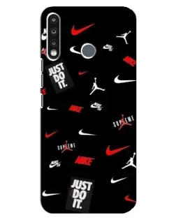Чохол для TECNO Spark 4 з картинкою «Nike Mix Pattern»