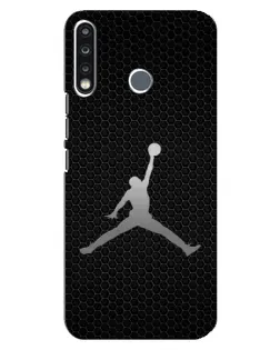 Чохол для TECNO Spark 4 з картинкою «Jordan Dark Carbon»
