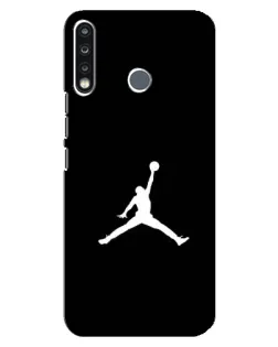 Чохол для TECNO Spark 4 з картинкою «Jordan Silhouette»