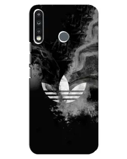 Чохол для TECNO Spark 4 з картинкою «Абстрактний дим Adidas»