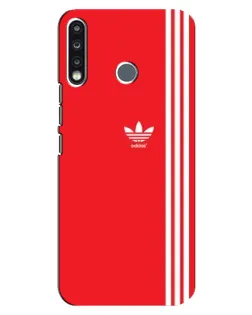 Чохол для TECNO Spark 4 з картинкою «Червоний мінімалізм Adidas»