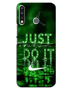 Чохол для TECNO Spark 4 з картинкою «Зелений неоновий Nike»
