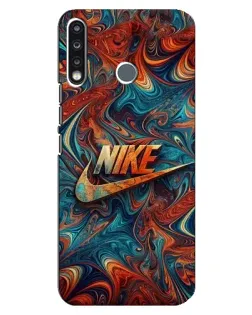 Чохол для TECNO Spark 4 з картинкою «Nike в абстракції»