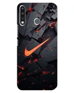 Чохол для TECNO Spark 4 з картинкою «Nike — ефект розломів»