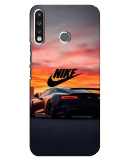 Чохол для TECNO Spark 4 з картинкою «Nike та суперкар»