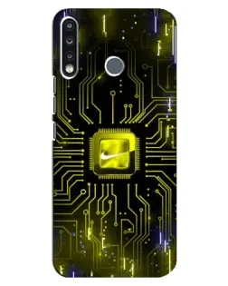 Чохол для TECNO Spark 4 з картинкою «Nike — золота іскра»