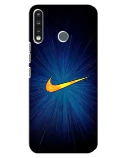 Чохол для TECNO Spark 4 з картинкою «Синій пульс Nike»