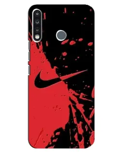 Чохол для TECNO Spark 4 з картинкою «Червоні бризки Nike»