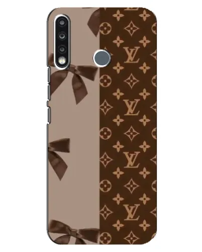 Чохол для TECNO Spark 4 з картинкою «Louis Vuitton — банти»