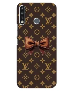 Чохол для TECNO Spark 4 з картинкою «LV з бантом»