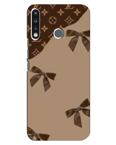 Чохол для TECNO Spark 4 з картинкою «LV — кавовий атлас»