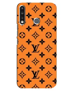 Чохол для TECNO Spark 4 з картинкою «Помаранчевий стиль LV»