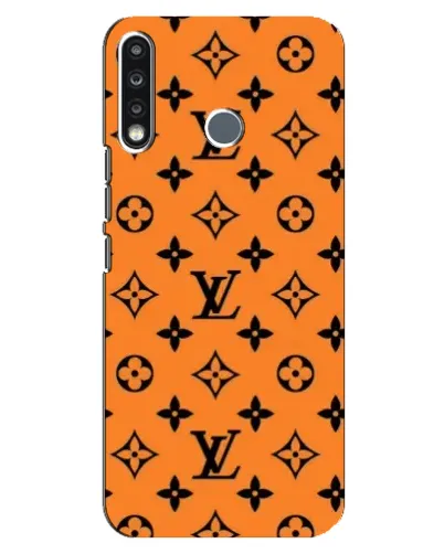 Чохол для TECNO Spark 4 з картинкою «Помаранчевий стиль LV»
