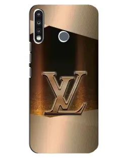 Чохол для TECNO Spark 4 з картинкою «LV — золоте сяйво»
