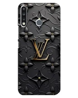 Чохол для TECNO Spark 4 з картинкою «Шкіряна текстура LV»