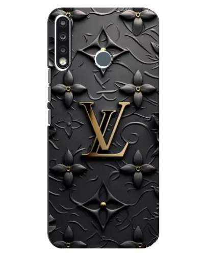 Чохол для TECNO Spark 4 з картинкою «Шкіряна текстура LV»
