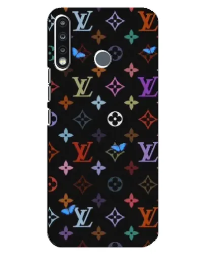 Чохол для TECNO Spark 4 з картинкою «Кольорова монограма LV»