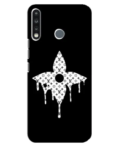 Чохол для TECNO Spark 4 з картинкою «Квіткова монограма»