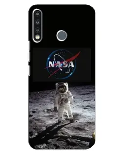 Чохол для TECNO Spark 4 з картинкою «Астронавт на Місяці»