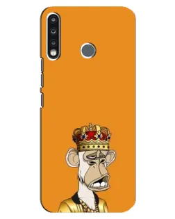 Чохол для TECNO Spark 4 з картинкою «Золота мавпа Bored Ape»