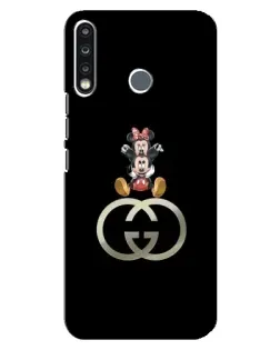 Чохол для TECNO Spark 4 з картинкою «Мінні Маус на лого»