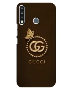 Чохол для TECNO Spark 4 з картинкою «Gucci — золотий метелик»