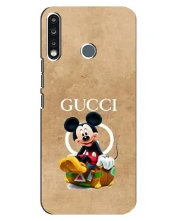 Чохол для TECNO Spark 4 з картинкою «Міккі Маус Gucci — крафт»