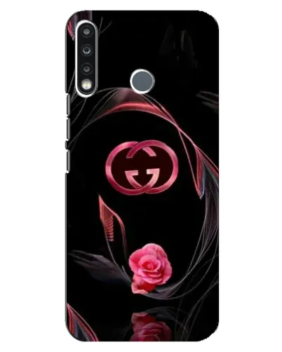 Чохол для TECNO Spark 4 з картинкою «Gucci — неонова троянда»