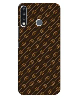 Чохол для TECNO Spark 4 з картинкою «Gucci — золоті діагоналі»