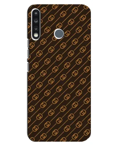 Чохол для TECNO Spark 4 з картинкою «Gucci — золоті діагоналі»