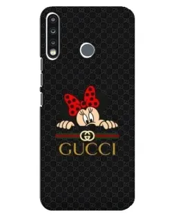 Чохол для TECNO Spark 4 з картинкою «Мінні Маус Gucci — чорний»