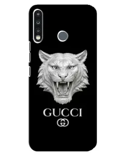 Чохол для TECNO Spark 4 з картинкою «Gucci — срібний лев» Чохол для TECNO Spark 4 з картинкою «Gucci — срібний лев»