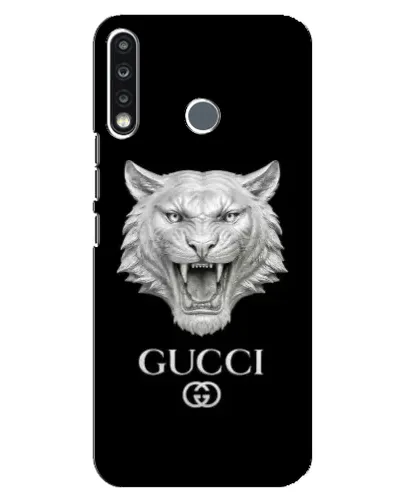 Чохол для TECNO Spark 4 з картинкою «Gucci — срібний лев» Чохол для TECNO Spark 4 з картинкою «Gucci — срібний лев»
