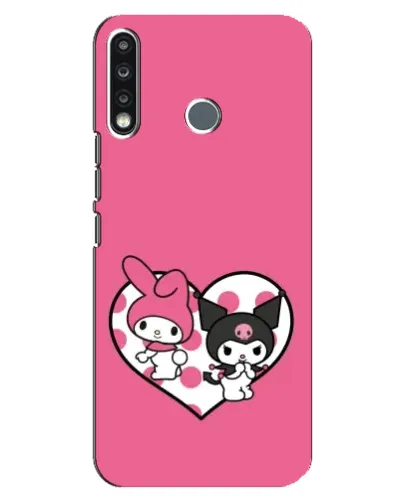 Чохол для TECNO Spark 4 з картинкою «Kuromi та My Melody» Чохол для TECNO Spark 4 з картинкою «Kuromi та My Melody»