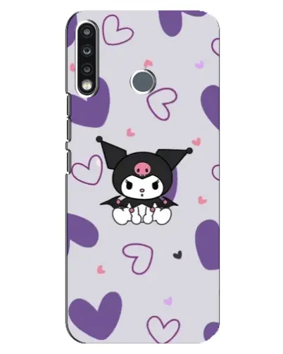 Чохол для TECNO Spark 4 з картинкою «Kuromi та лавандові серця» Чохол для TECNO Spark 4 з картинкою «Kuromi та лавандові серця»