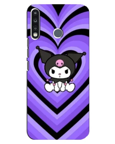 Чохол для TECNO Spark 4 з картинкою «Kuromi та фіолетові серця» Чохол для TECNO Spark 4 з картинкою «Kuromi та фіолетові серця»