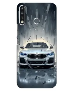 Чохол для TECNO Spark 4 з картинкою «BMW у світлі фар»