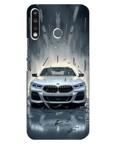 Чохол для TECNO Spark 4 з картинкою «BMW у світлі фар»