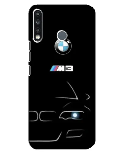 Чохол для TECNO Spark 4 з картинкою «Мінімалістичний принт BMW M3»