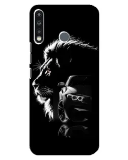 Чохол для TECNO Spark 4 з картинкою «BMW та лев»