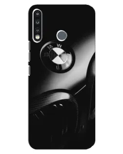 Чохол для TECNO Spark 4 з картинкою «Емблема BMW — макро»