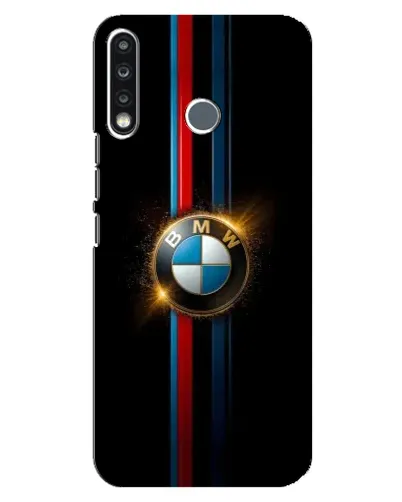 Чохол для TECNO Spark 4 з картинкою «BMW M-Power неон»