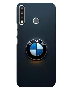 Чохол для TECNO Spark 4 з картинкою «Логотип BMW — мінімалізм»