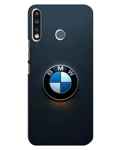 Чохол для TECNO Spark 4 з картинкою «Логотип BMW — мінімалізм»