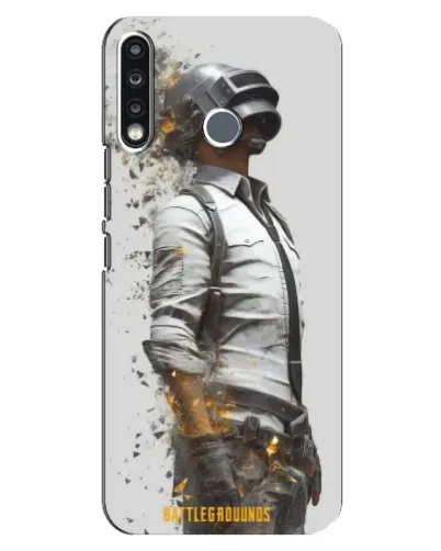 Чехол для TECNO Spark 4 с картинкой «PUBG — боец в пыли»