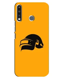 Чехол для TECNO Spark 4 с картинкой «PUBG — золотой шлем»