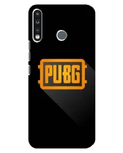 Чехол для TECNO Spark 4 с картинкой «PUBG — рамка лого»